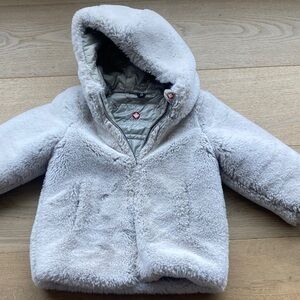 Cozy Gray Kids Puffer Jacket